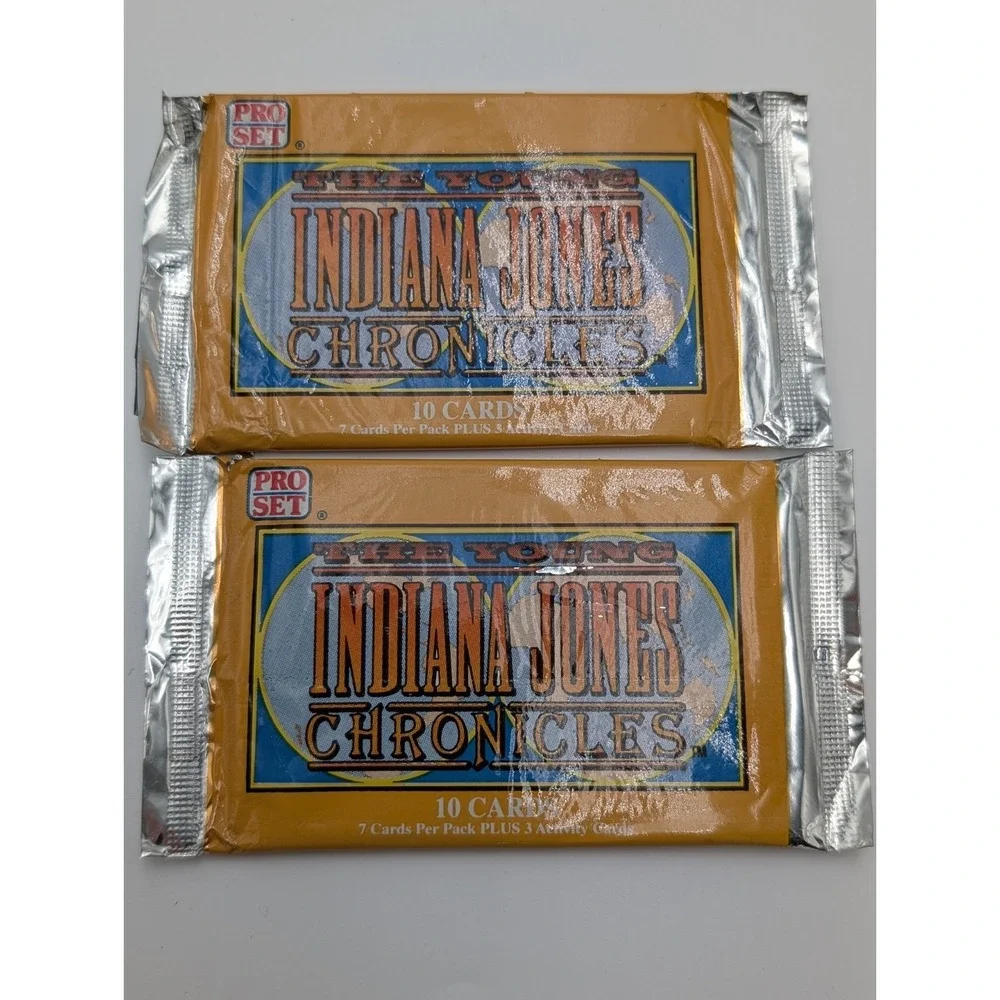 The Young Indiana Jones Chronicles Trading Cards 1992 Pro Set 2 Sealed‎ Packs